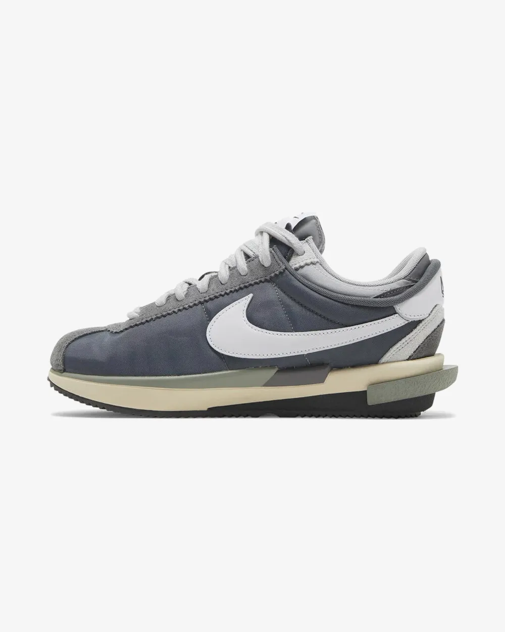 Soft Interior Round Edge NIKE X SACAI ZOOM CORTEZ SP IRON GREY