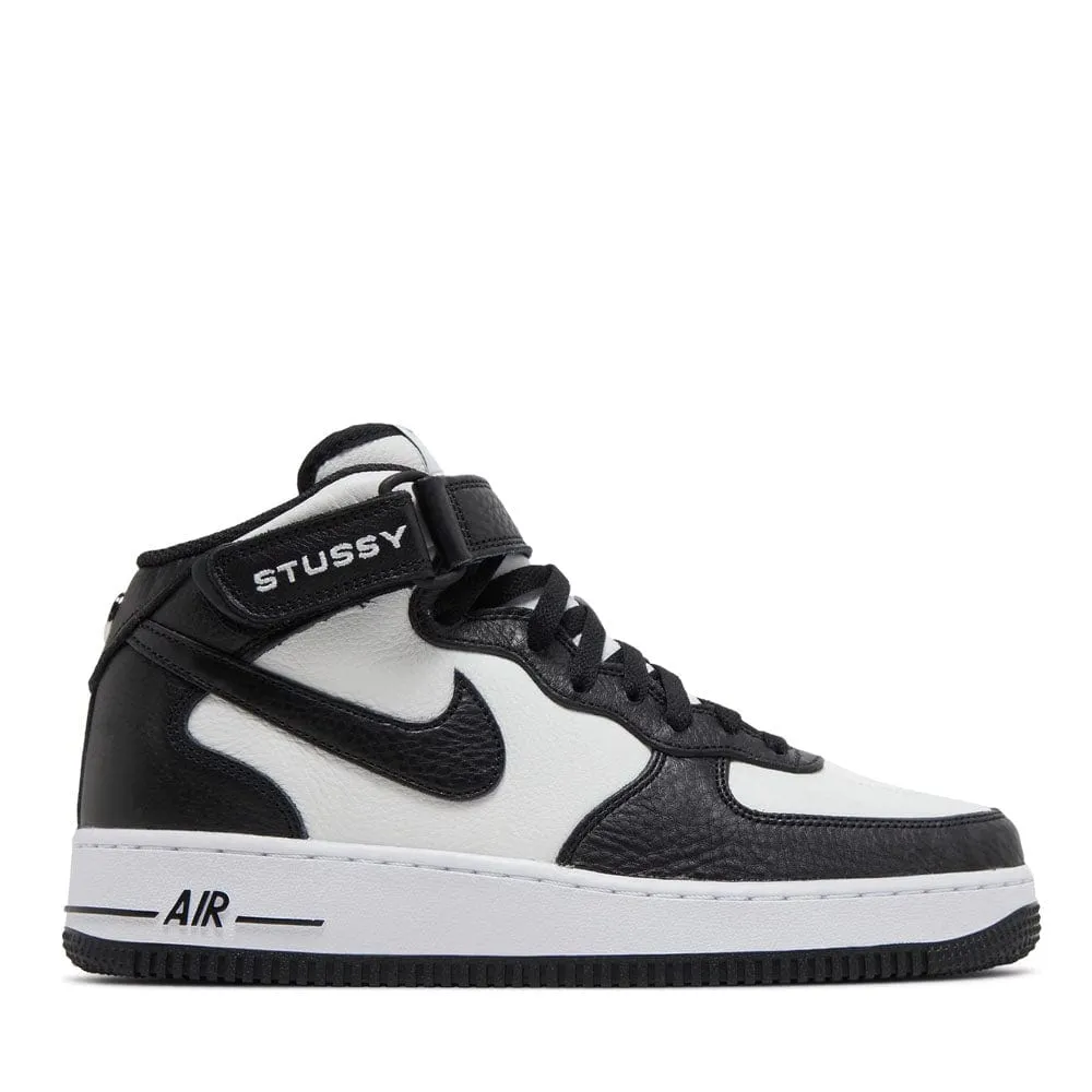Edge Hike Park Hike NIKE X STUSSY AIR FORCE 1 MID LIGHT BONE BLACK (NEW)