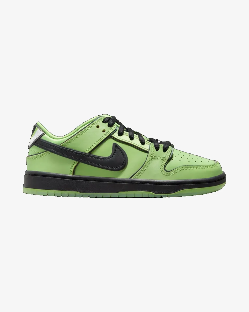 NIKE X THE POWERPUFF GIRLS NIKE SB DUNK BUTTERCUP GREEN PRESCHOOL Spring Sole