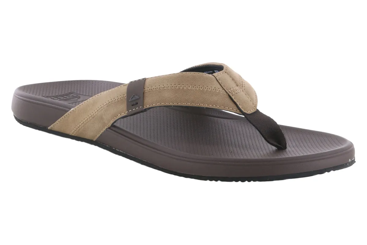 Slide Style Block Heel Reef Cushion Phantom 2.0 Flip Flop Tan