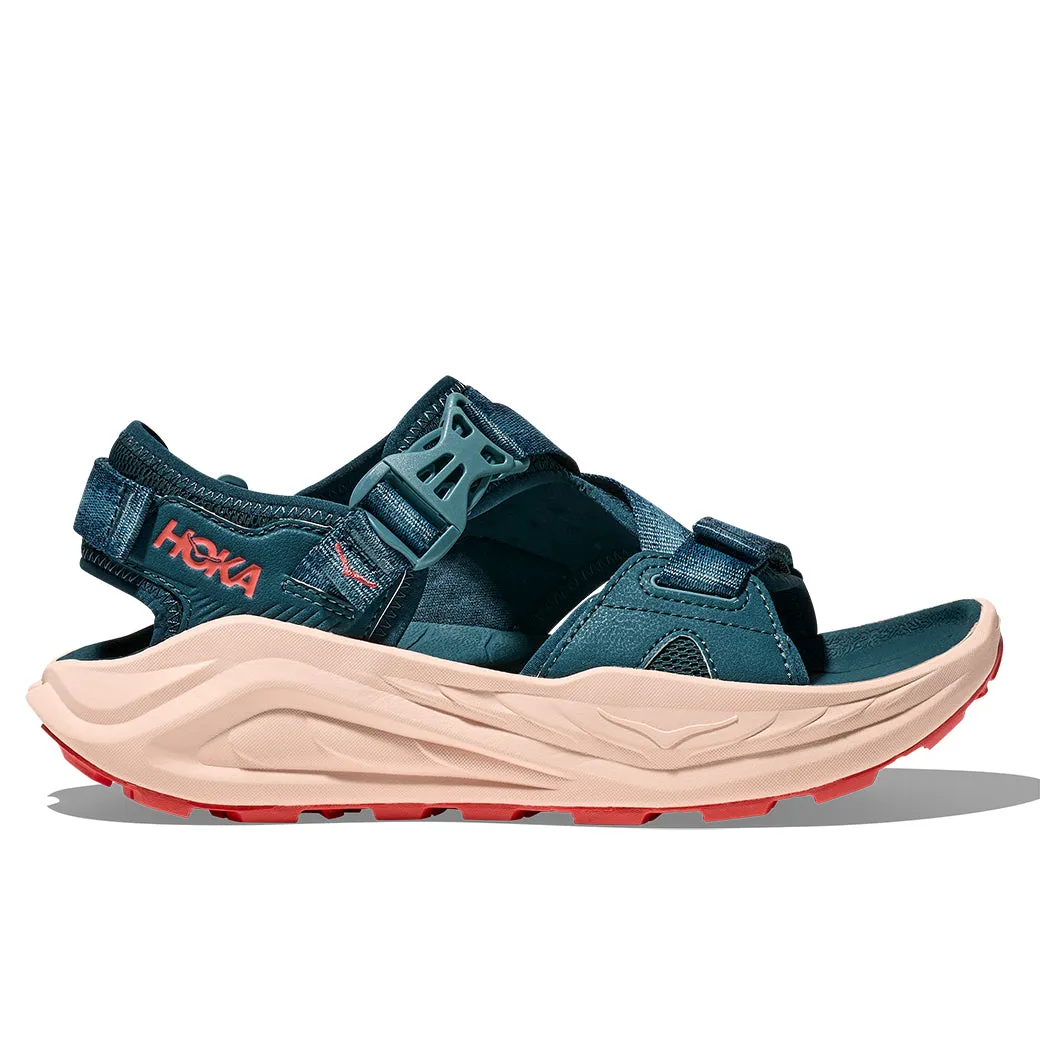Wrap Tie Womens Hoka Infini Hike TC in Blue Twilight/Graprefruit
