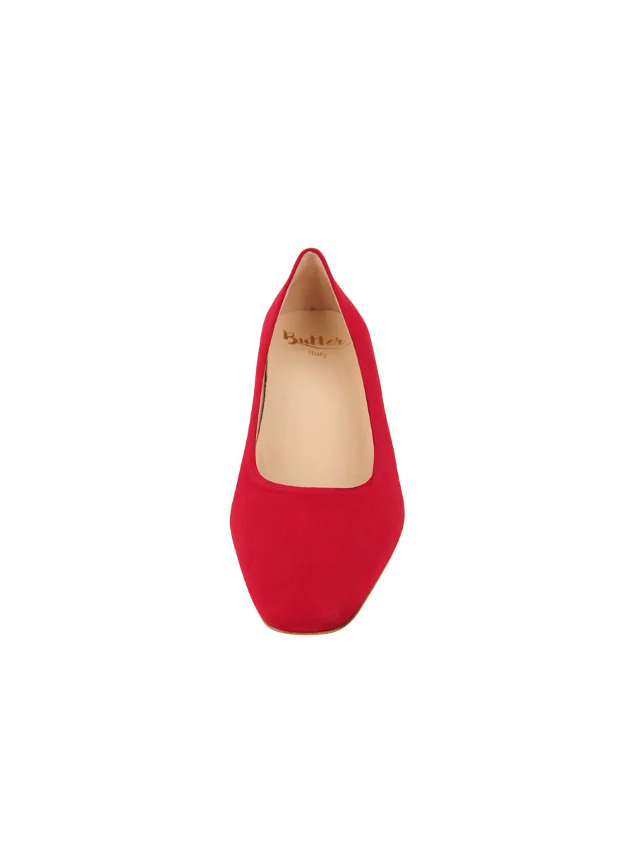 White Novella Block Heeled Pump
