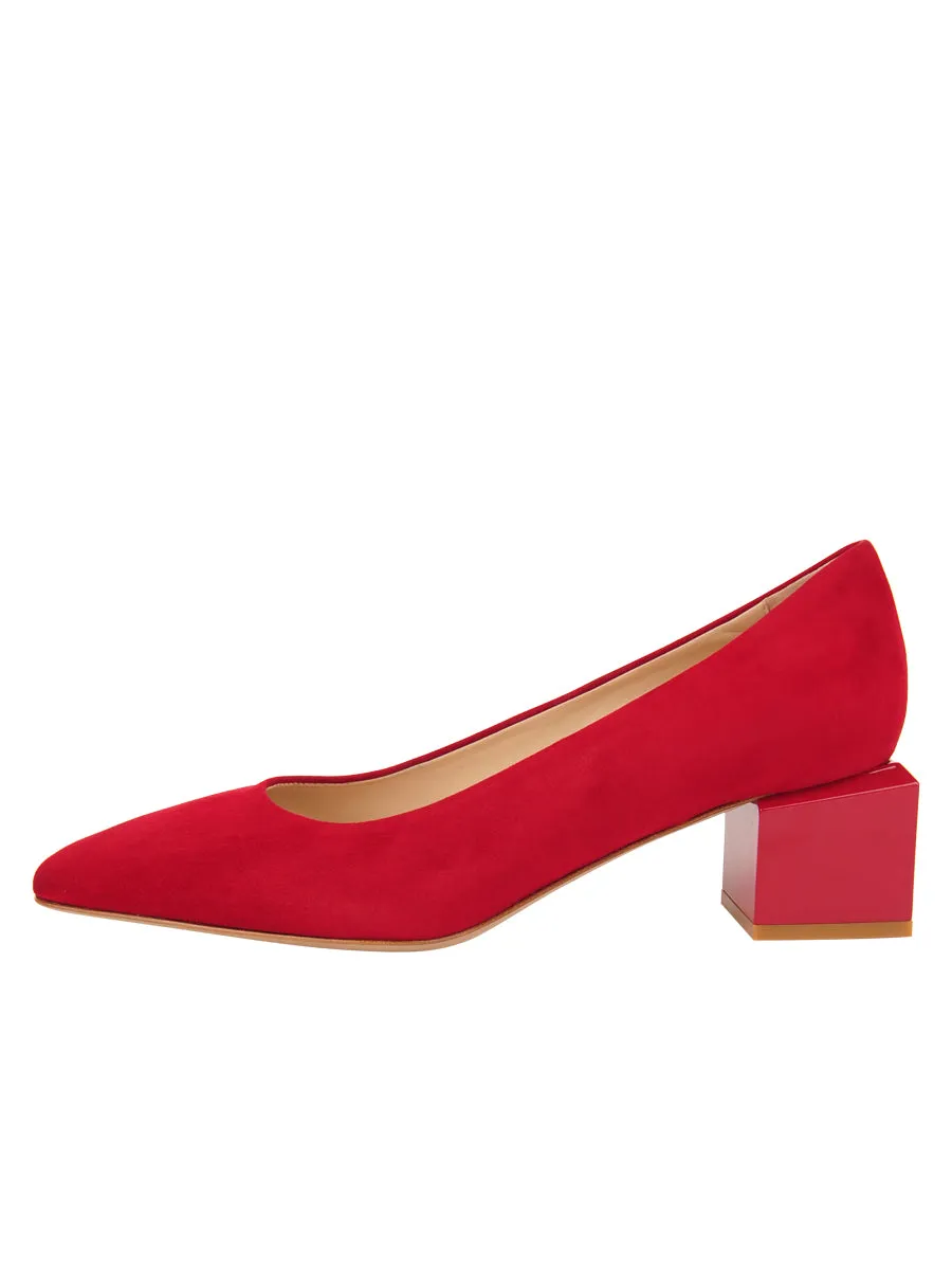 Novella Block Heeled Pump Cushioned Midsole