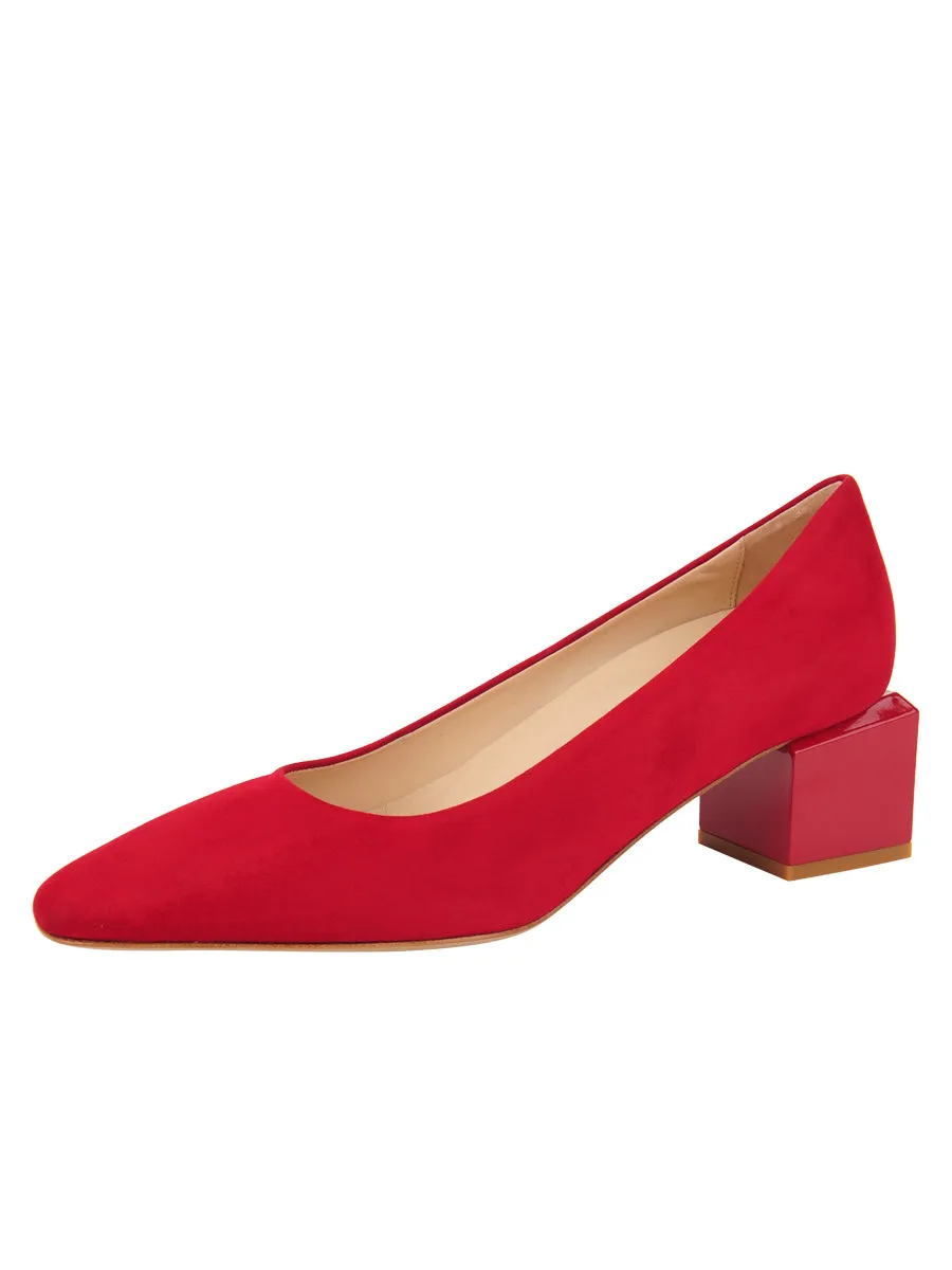 Novella Block Heeled Pump Breathable Ease martial artists' precision