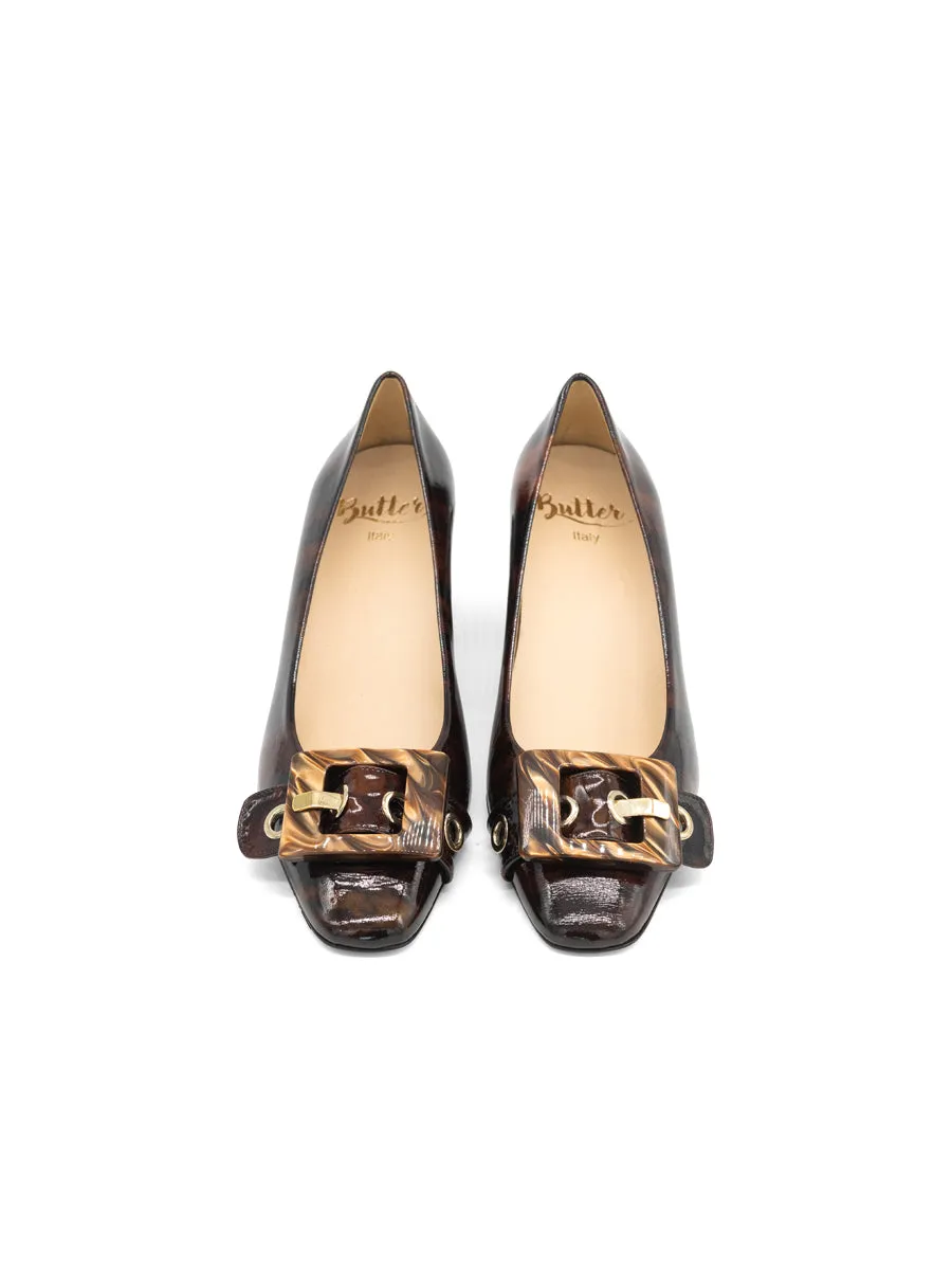 Nuri Block Heeled Pump mass - produced