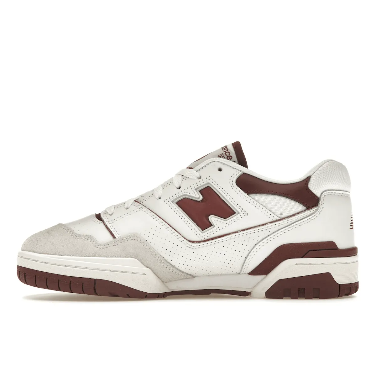 New Balance 550 Sea Salt Burgundy Weatherproof Design