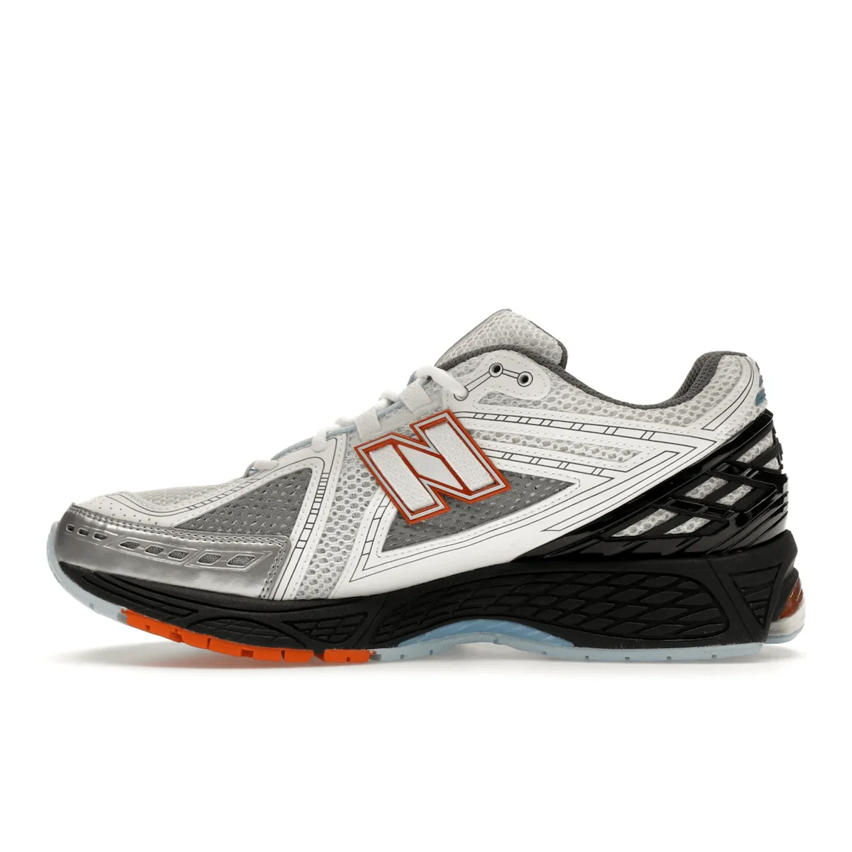 New Balance 1906R White Black Copper hypoallergenic material with a flexible sole