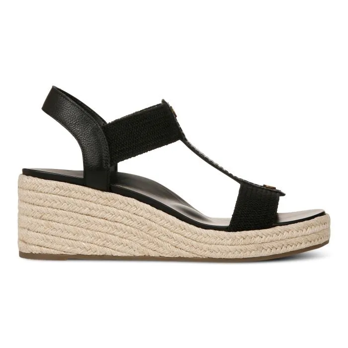 Practical Comfort Relaxed Summer Footwear Womens Vionic Calera in Black