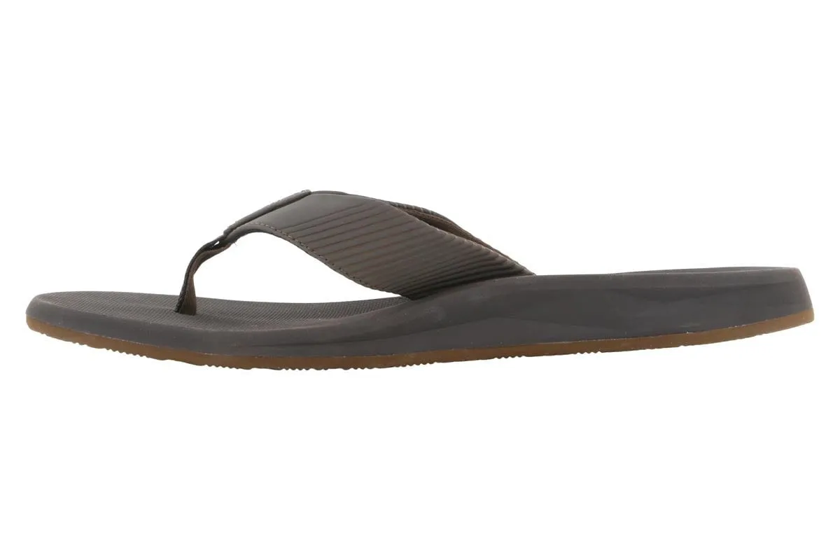 Stretch fit Slip Off Reef Phantom II Water Friendly Flip Flop Brown