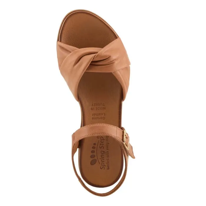 Womens Spring Step Nihira in Tan Durable Sole