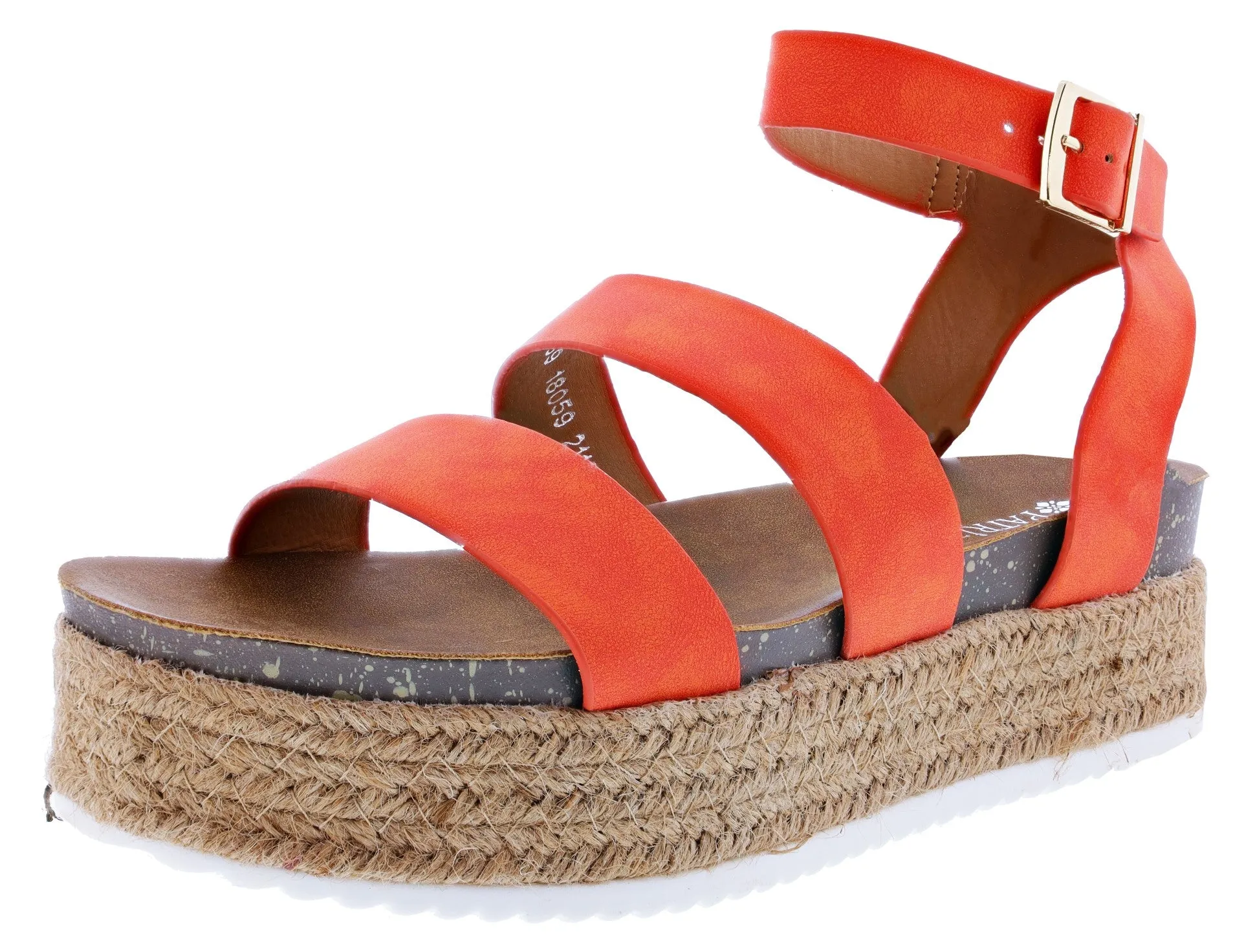 Foot Stability Thin strap Patrizia Larissa Platform Wedge Sandals Women