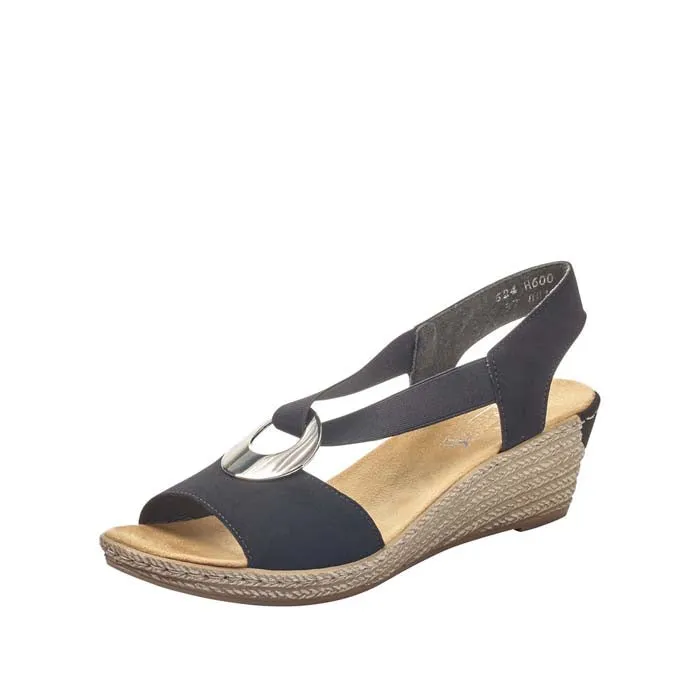 Soft Finish Comfortable Womens Rieker Fanni H6 in Black