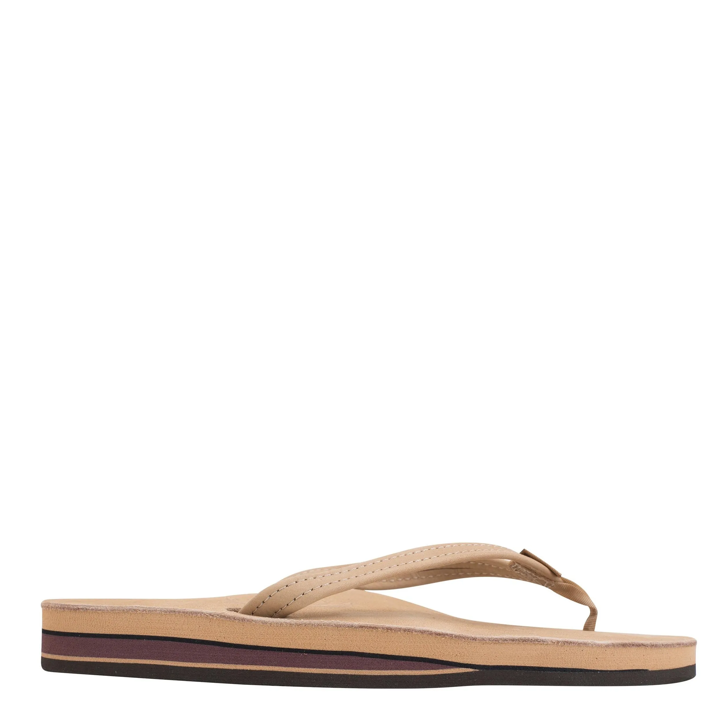 Arch support Women's Leather Double Layer Narrow Strap