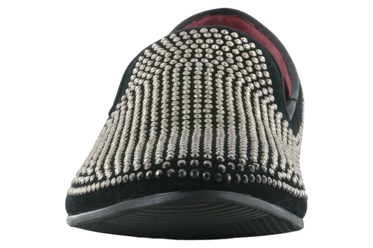 Steve Madden Caviarr Silver Rhinestone Loafer Perfect Form fashionable footwear