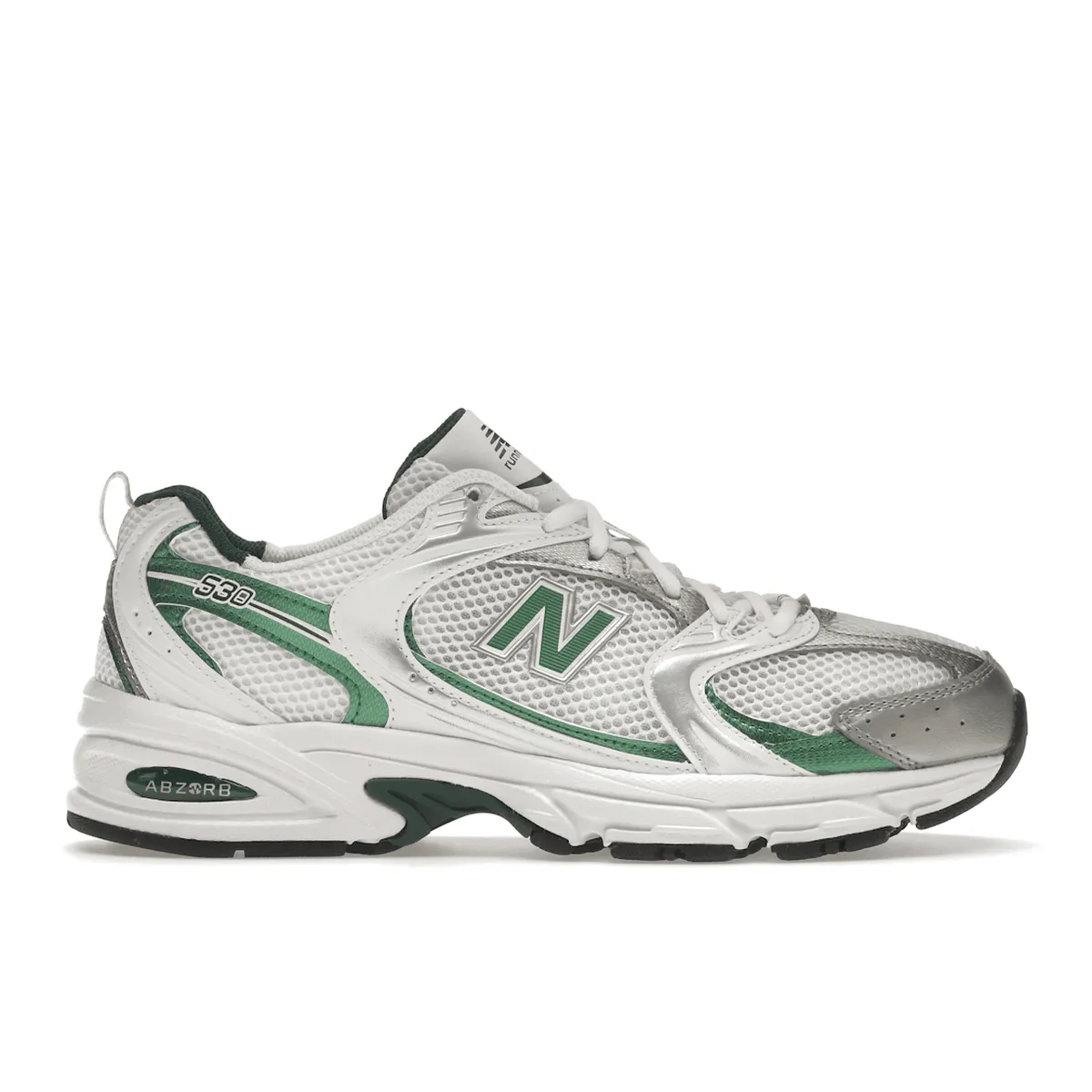 Indoor Sweat Resistant Lining New Balance 530 White Nightwatch Green