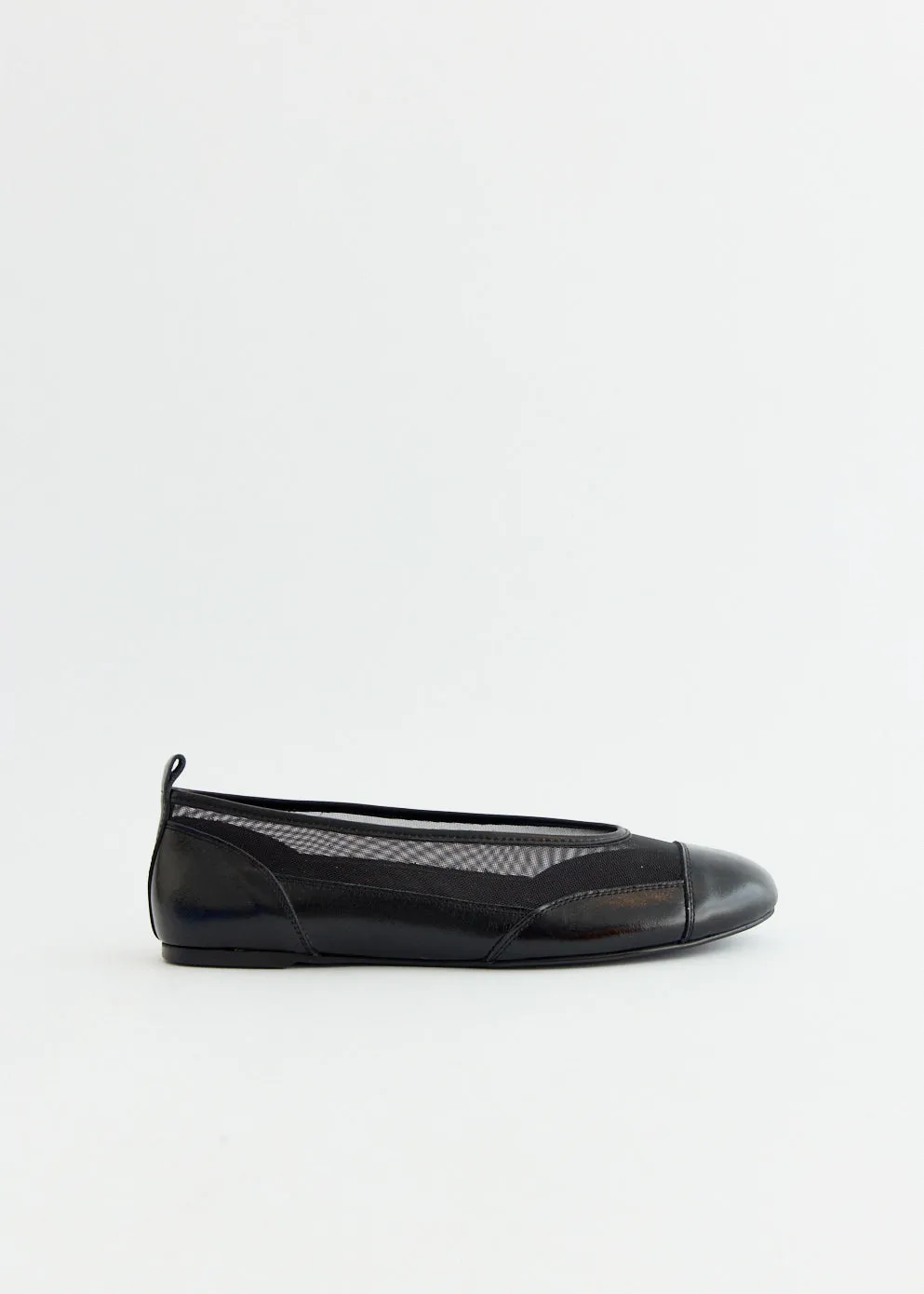 Snow Path Pili Mesh Ballet Flats