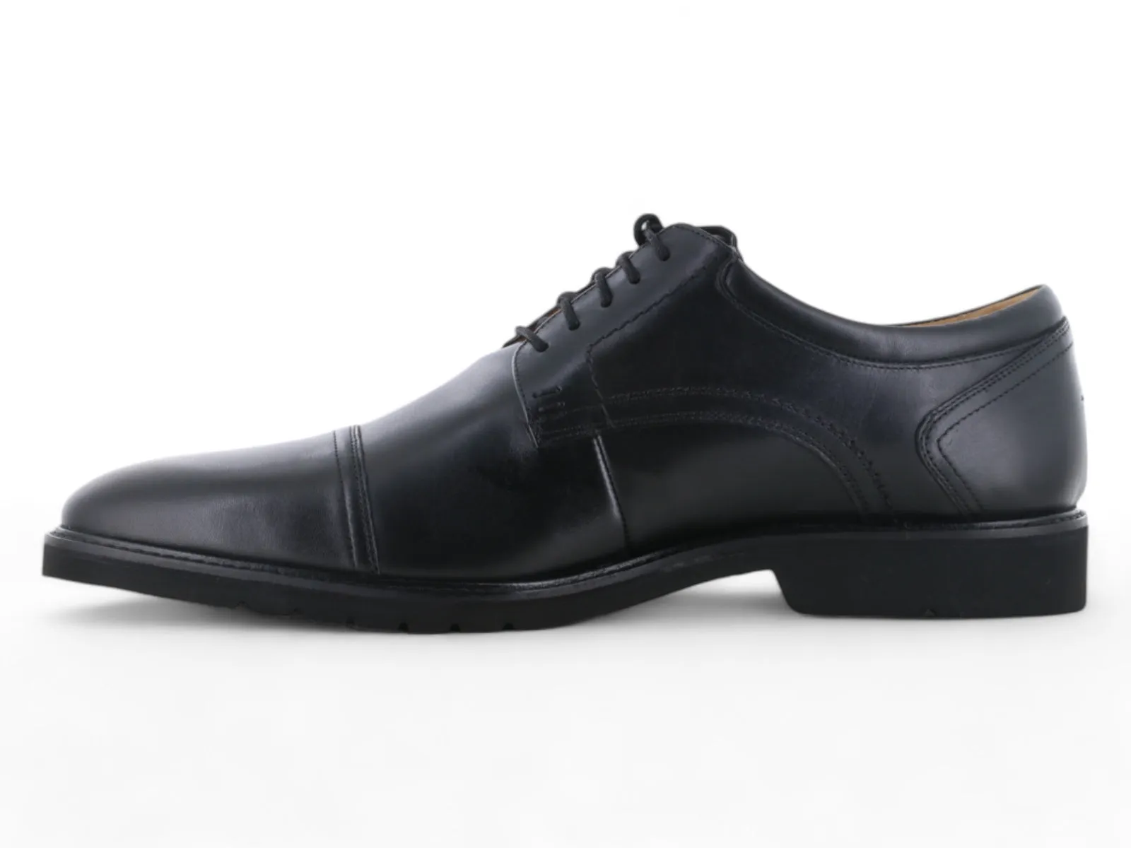 Rockport Findlay Cap Toe Oxford Black Anti Skid Elegant Shoes