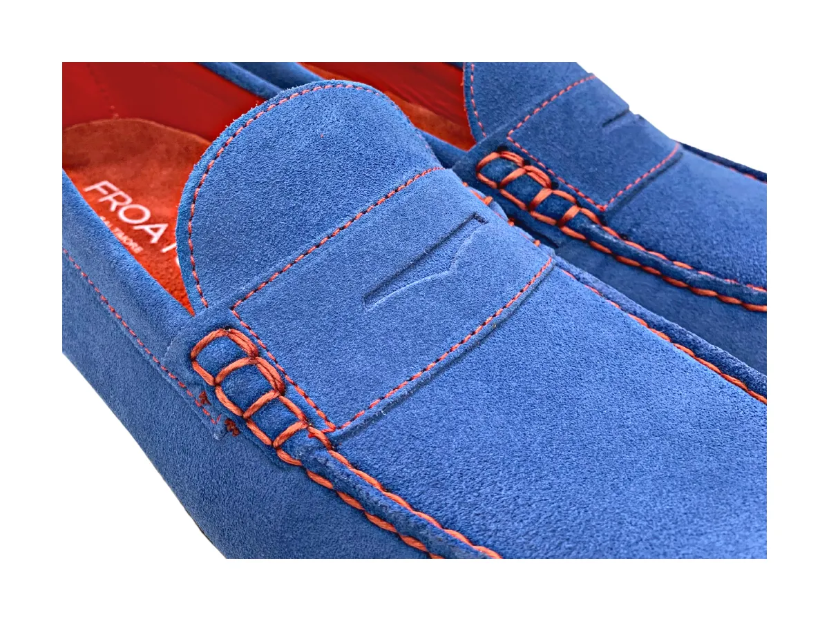 The Blue Suedes Penny Loafer Shoe Stylish Sole