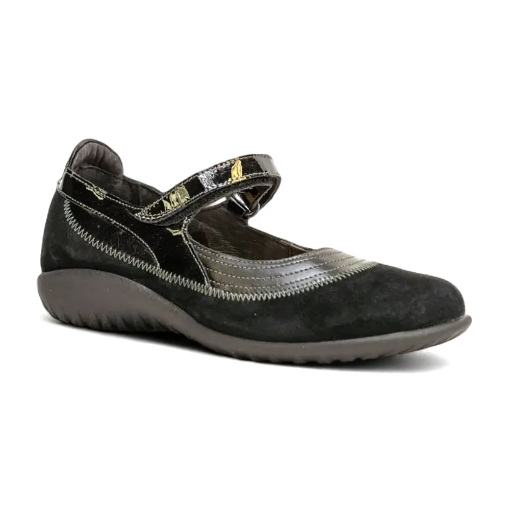 Limited Kirei  (11042) - Black Madras Leather/Black Suede