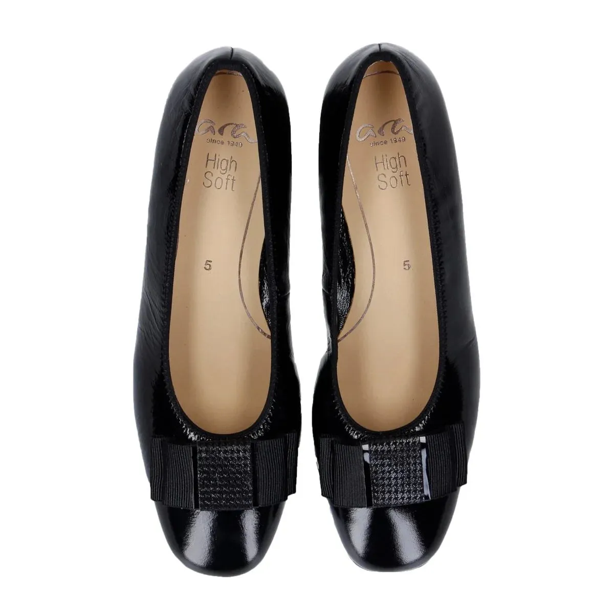Event Proof Garnet Women's Bow Block Heel Pump 35mm - Black Patent