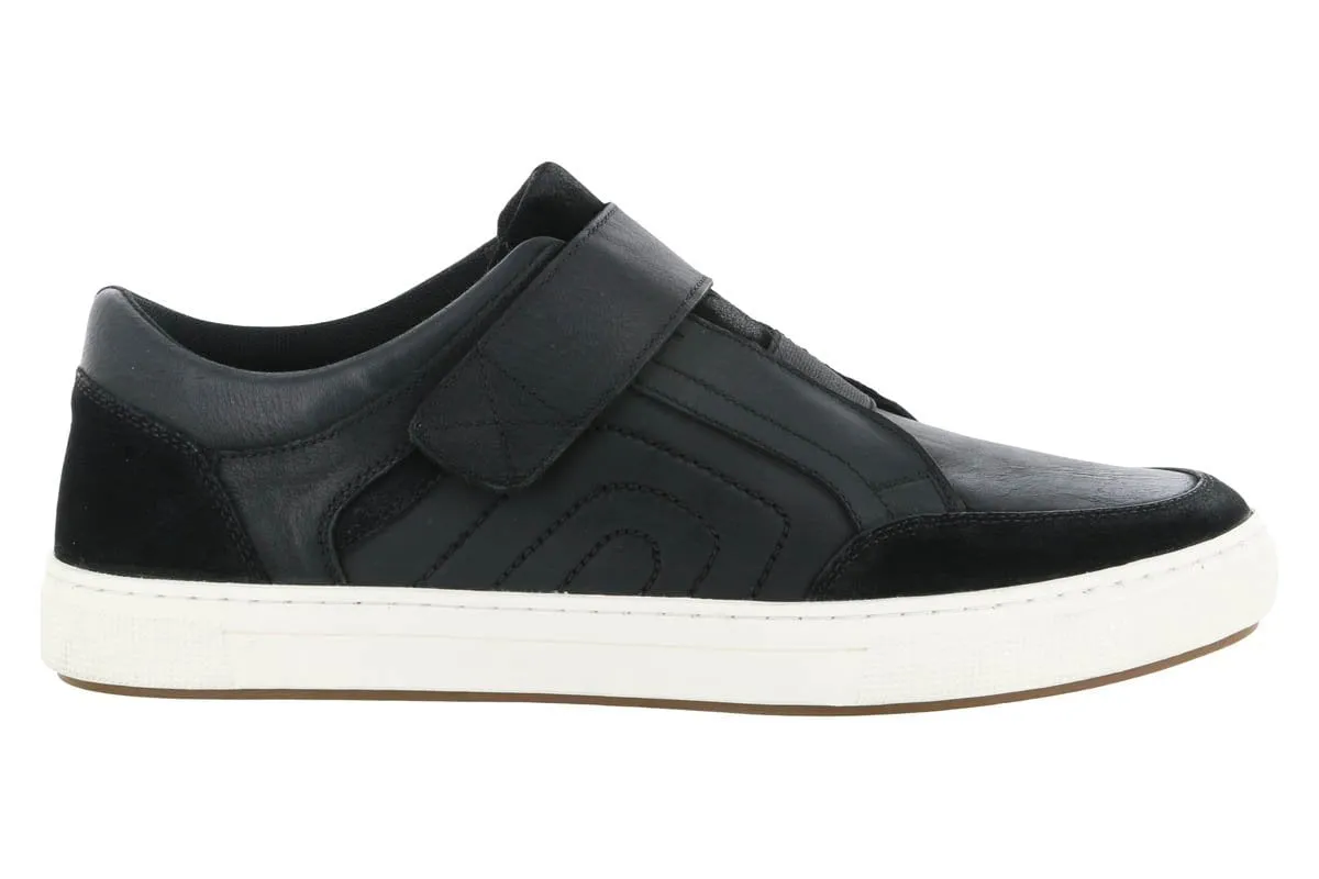 Propet Kade Velcro Sneaker Black Classic Chic