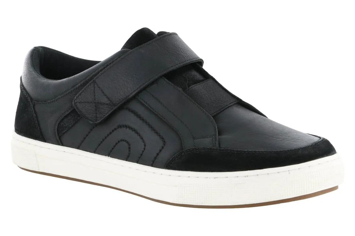 Propet Kade Velcro Sneaker Black Stone Gray