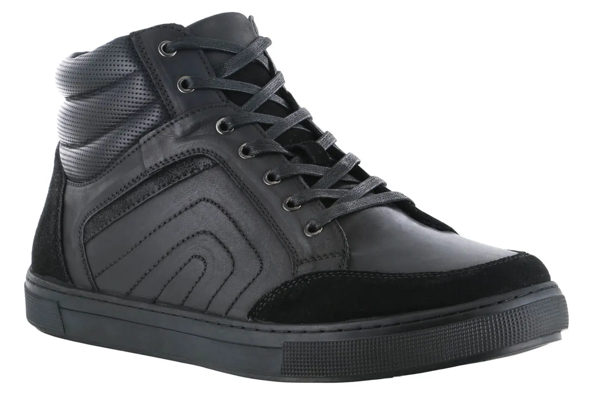 Work Wear Propet Kenton High Top Casual Sneaker All Black
