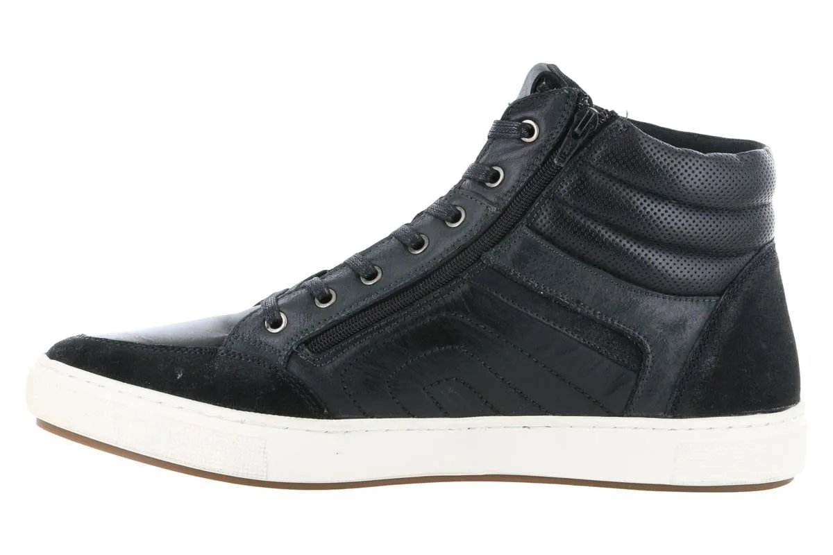 Propet Kenton High Top Casual Sneaker Black Flex Feel TPR Sole