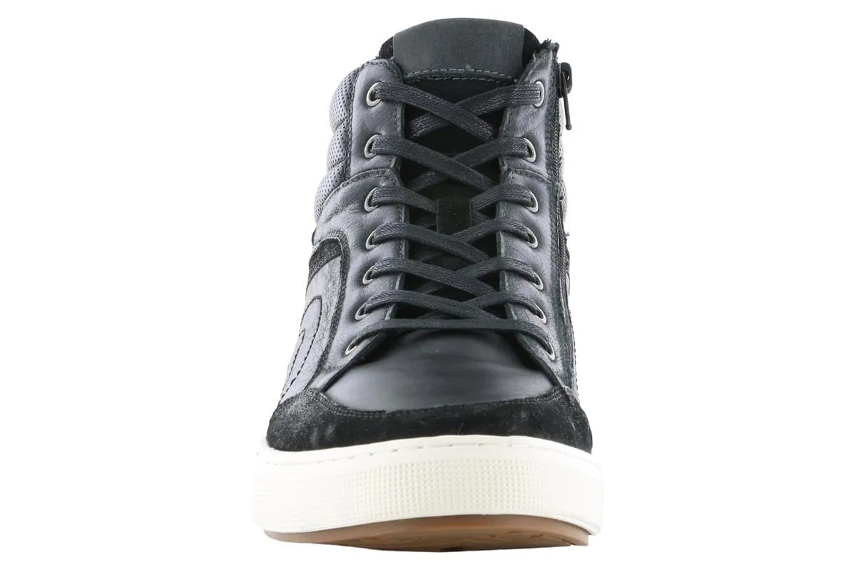 Propet Kenton High Top Casual Sneaker Black Insole Comfort Mid Top