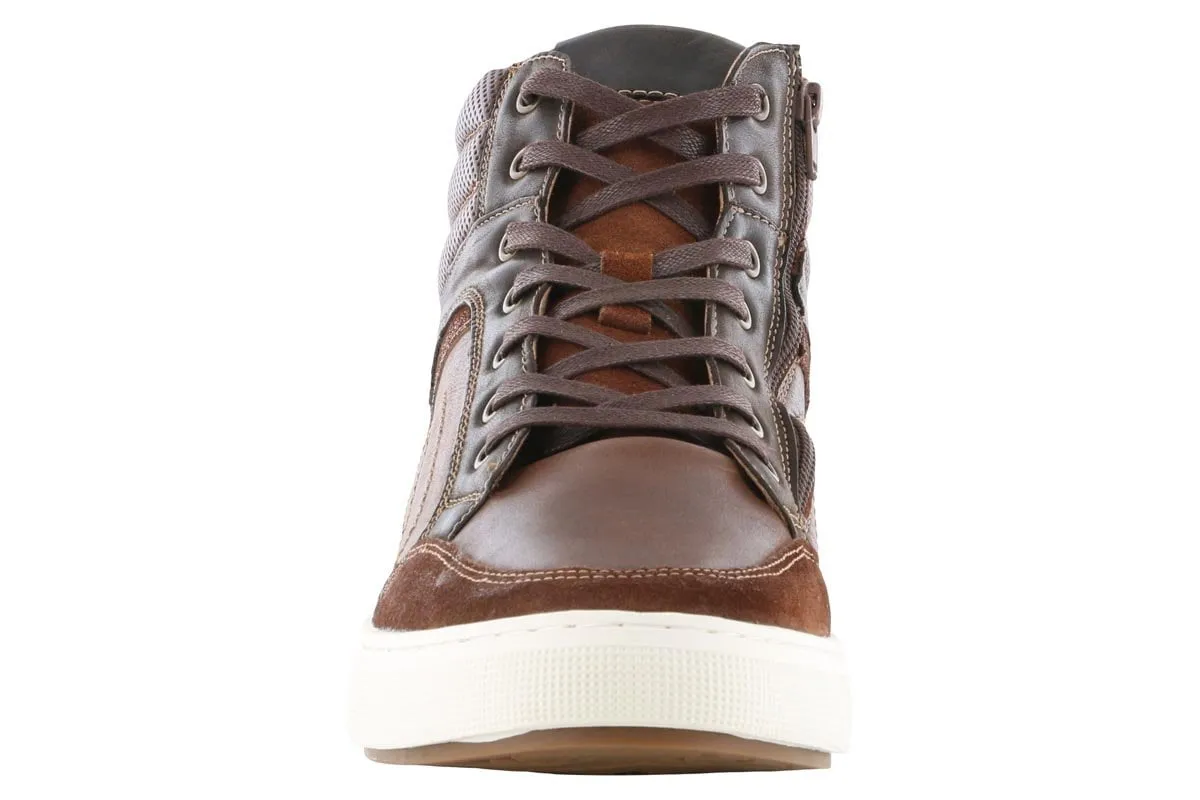 Propet Kenton High Top Casual Sneaker Brown hypoallergenic Soft ground