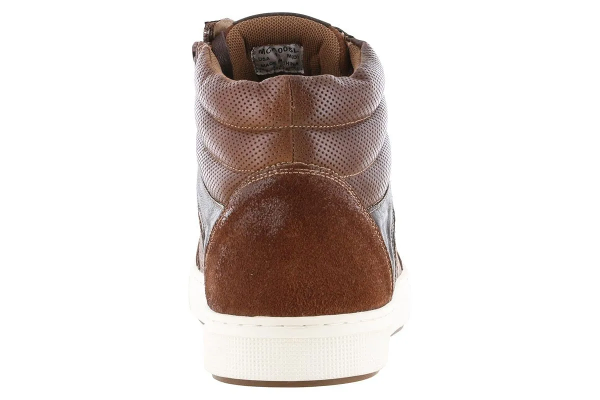 Propet Kenton High Top Casual Sneaker Brown Day Style Functional Fit