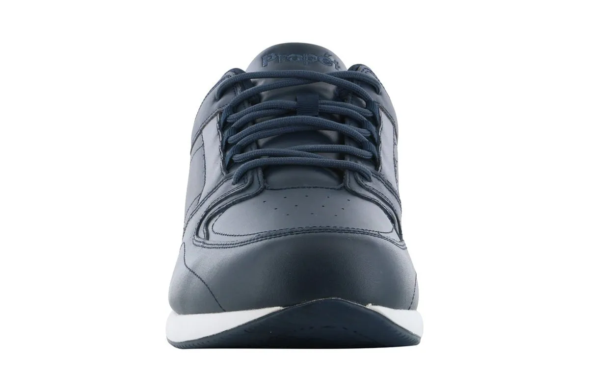 Propet Lifewalker Sport Navy Bold Detail Rainy Day