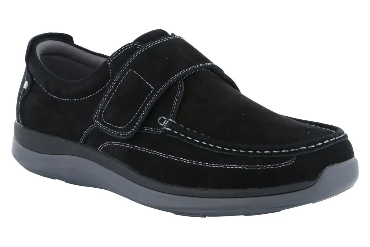 Bold Tone Star Mood Propet Porter Velcro Strap Shoe Black