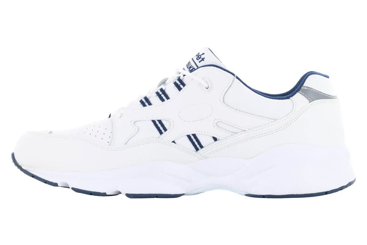 Propet Stability Walker White Navy Comfort Midsole Good Traction