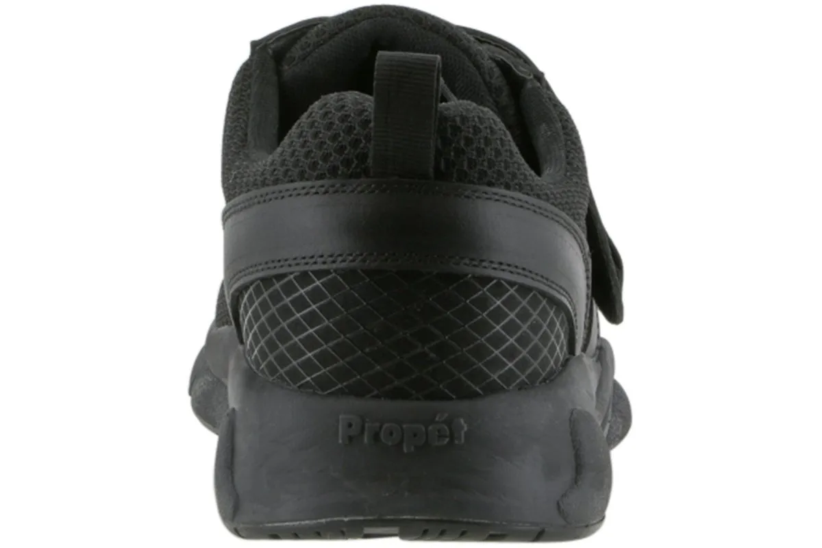 Propet Stability X Strap Black Comfortable Fit Shoes