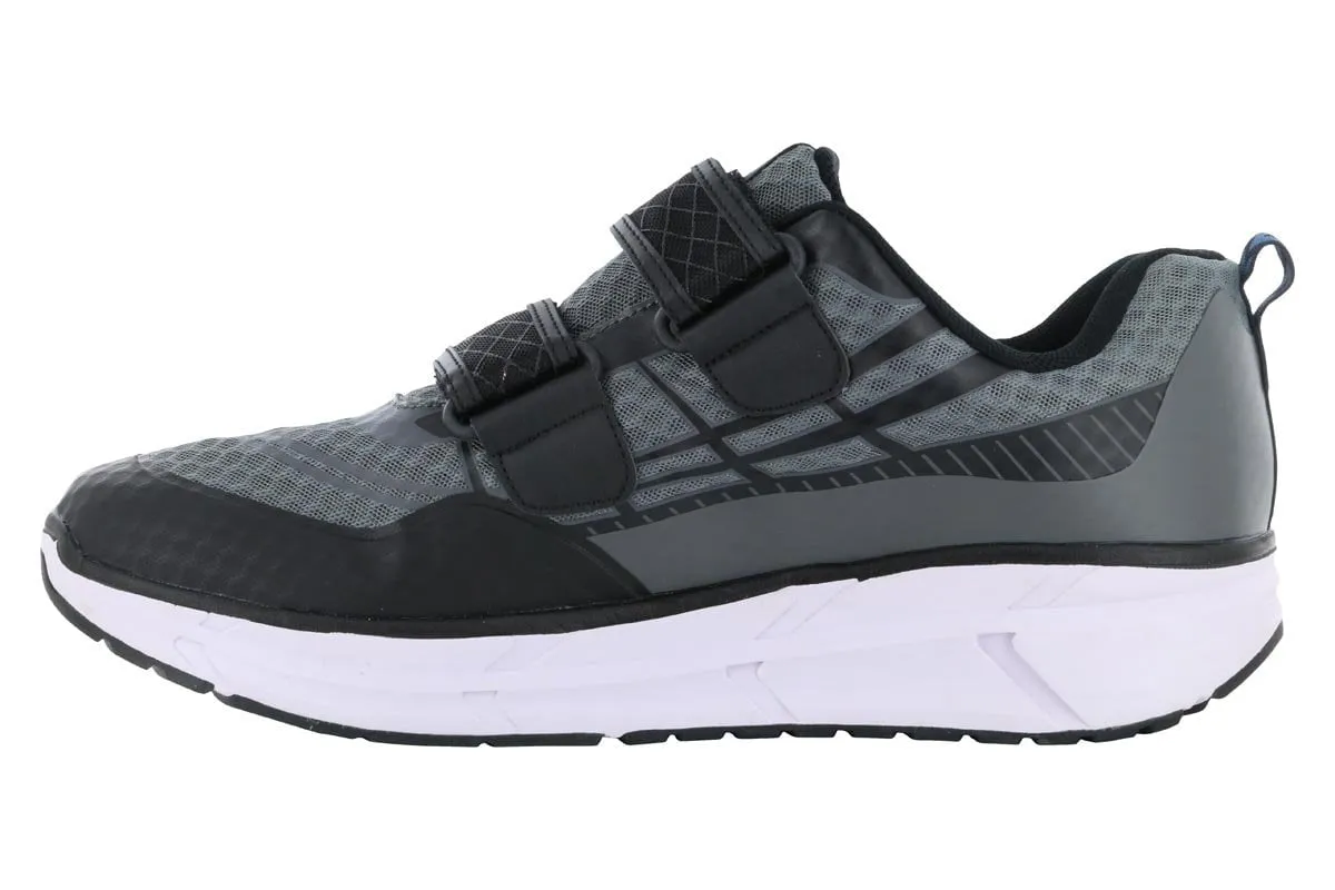 Skin Soft Anti Bacterial Propet Ultra Strap Athletic Shoe Grey