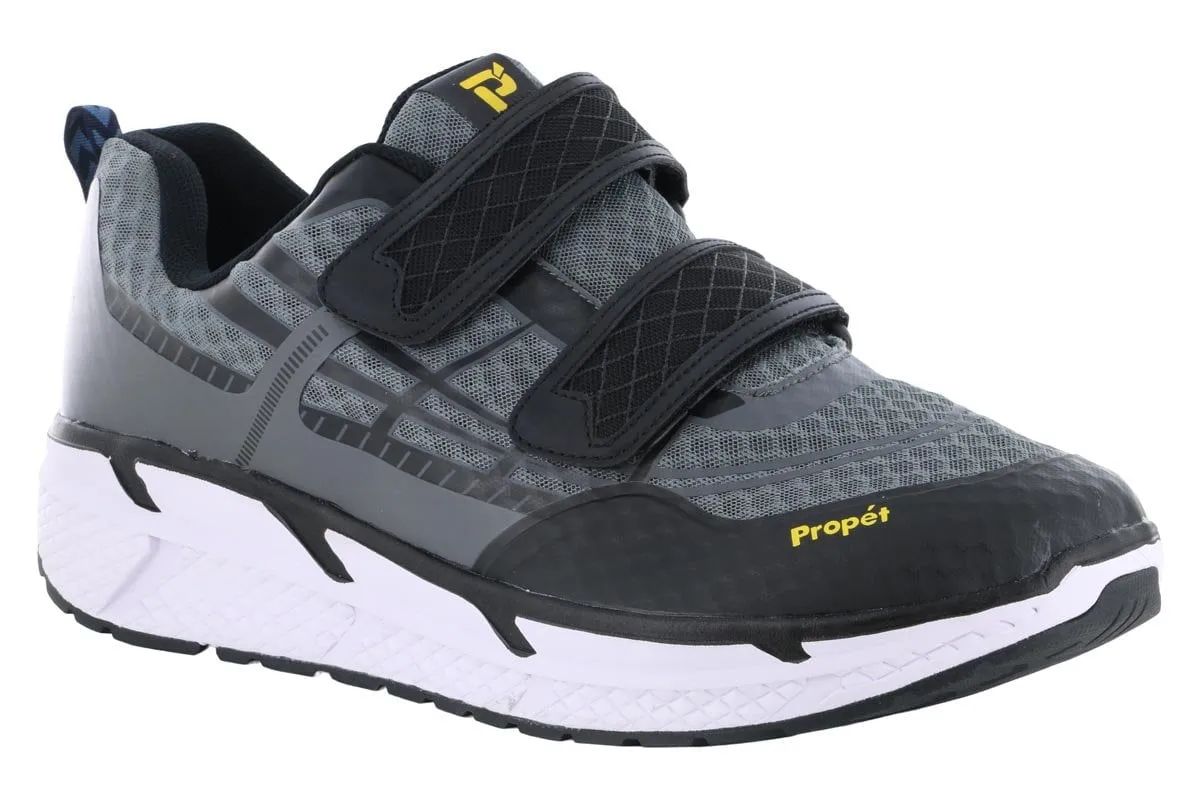 Office Style Quick Step Propet Ultra Strap Athletic Shoe Grey