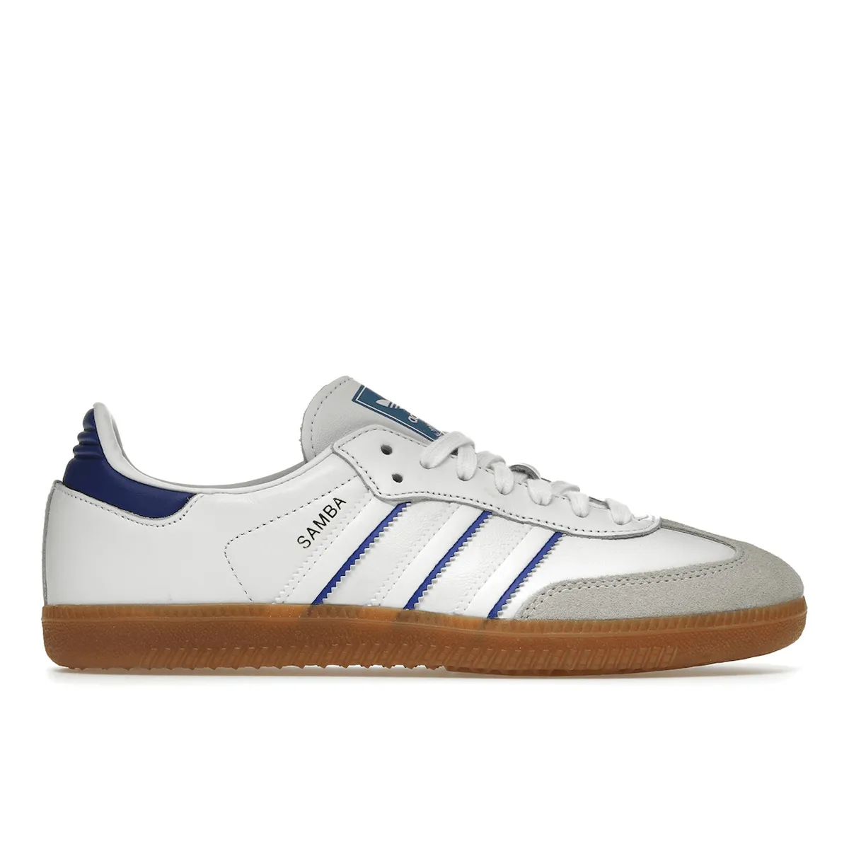 Impact Ready Torsion Resistance Adidas Samba Leather Cloud White Lucid Blue