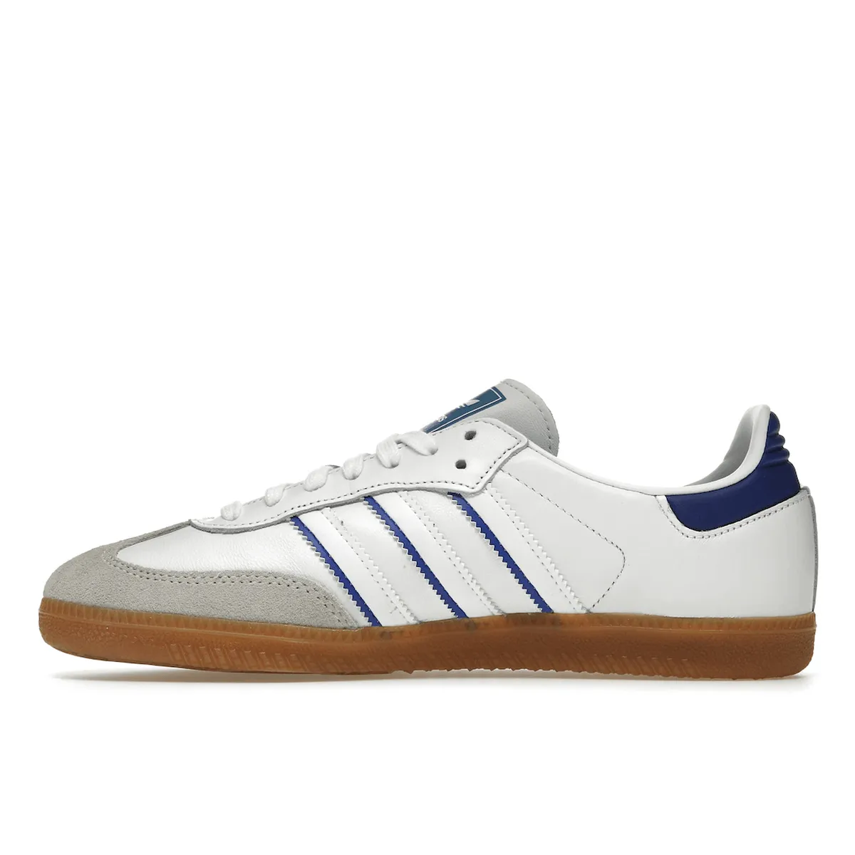 Flexible Uppers Adidas Samba Leather Cloud White Lucid Blue