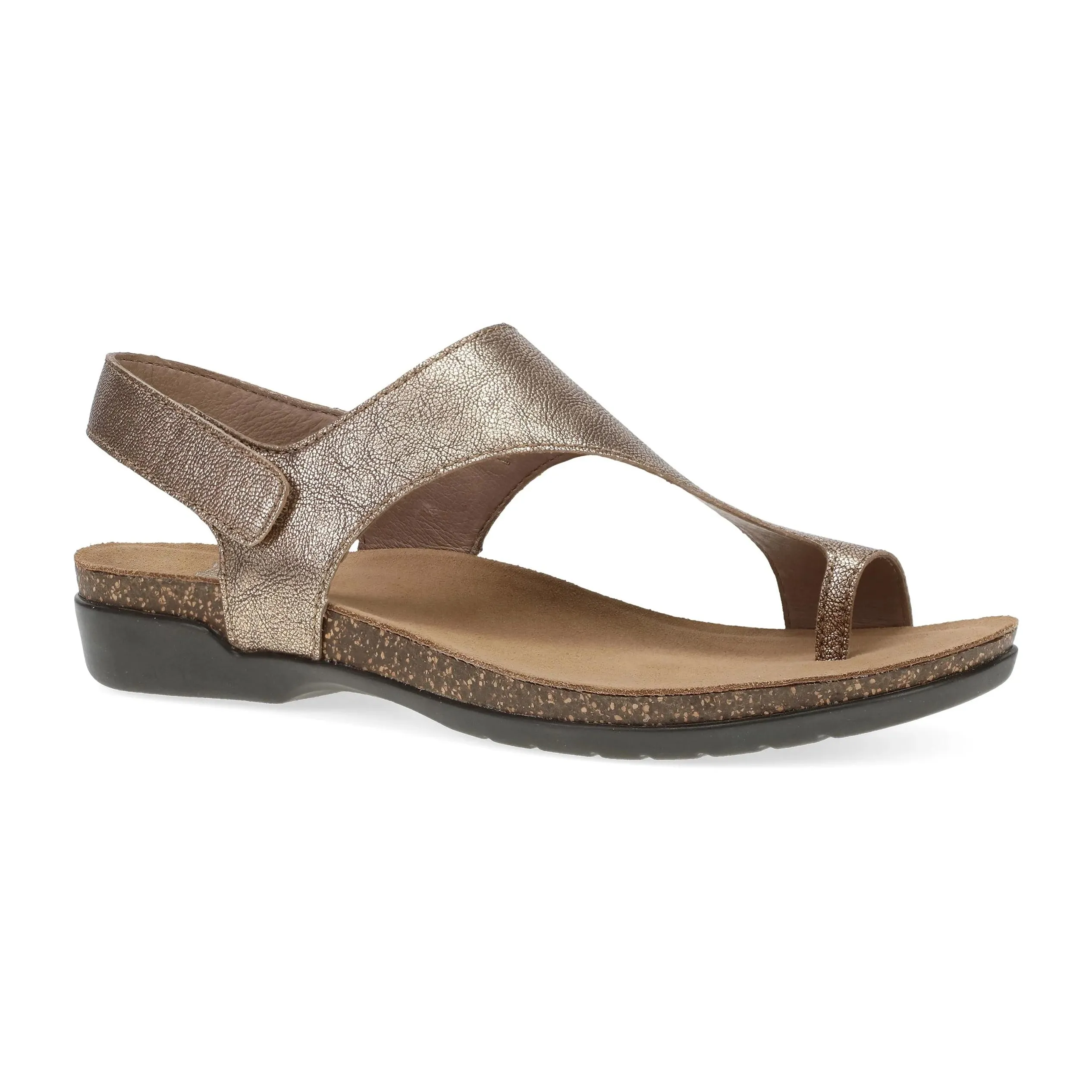 Sculpted wear Reece T-Strap Slingback Sandal - Bronze Metallic
