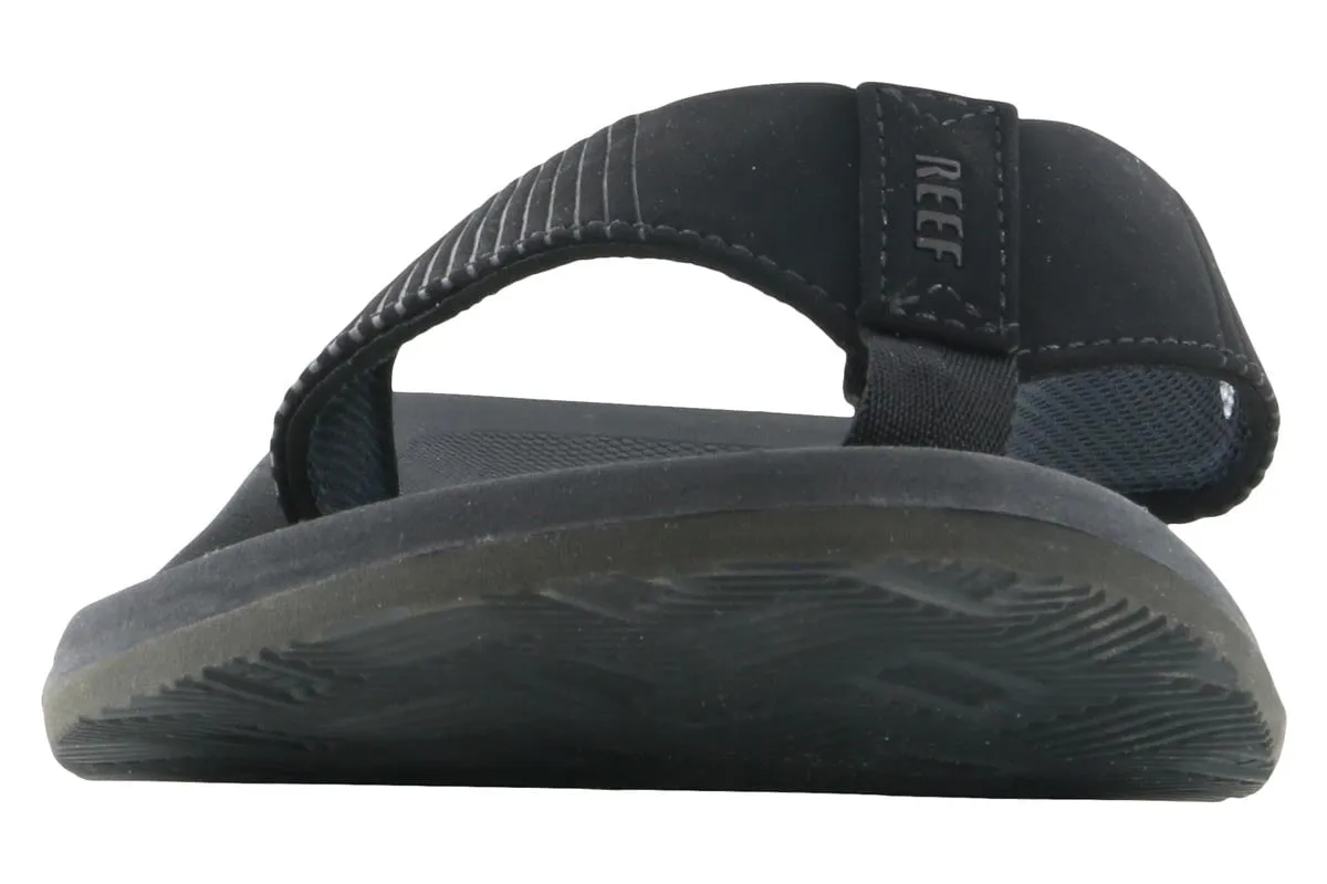 Multi Strap Light Travel Shoes Reef Phantom II Water Friendly Flip Flop Black