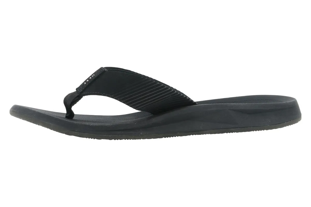 Reef Phantom II Water Friendly Flip Flop Black Comfortable Footwear For Outdoors Versatile