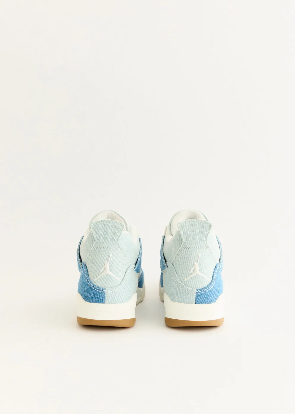 Women's Air Jordan 4 Retro 'Worn Blue' Sneakers Eco Materials Suede Warm