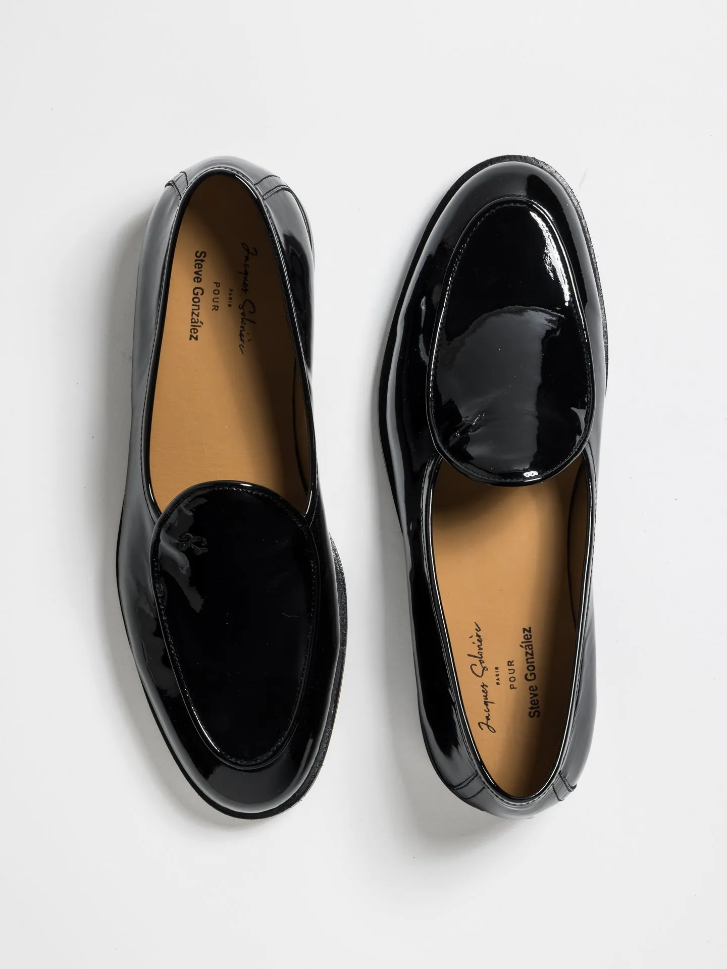 JACQUES NEW PATENT BLACK SG Minimal Stitch Autumn Style
