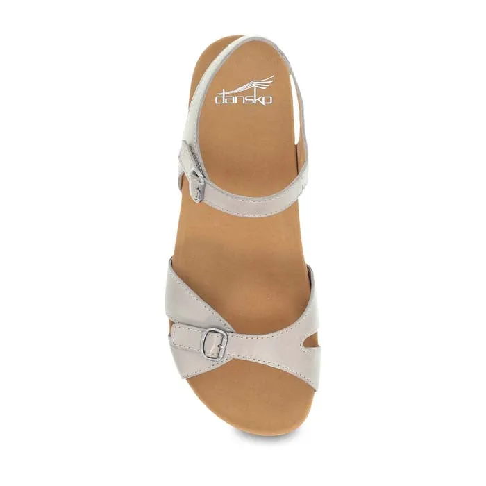 Womens Dansko Judith in Stone Ergonomic Build Crystal Shine