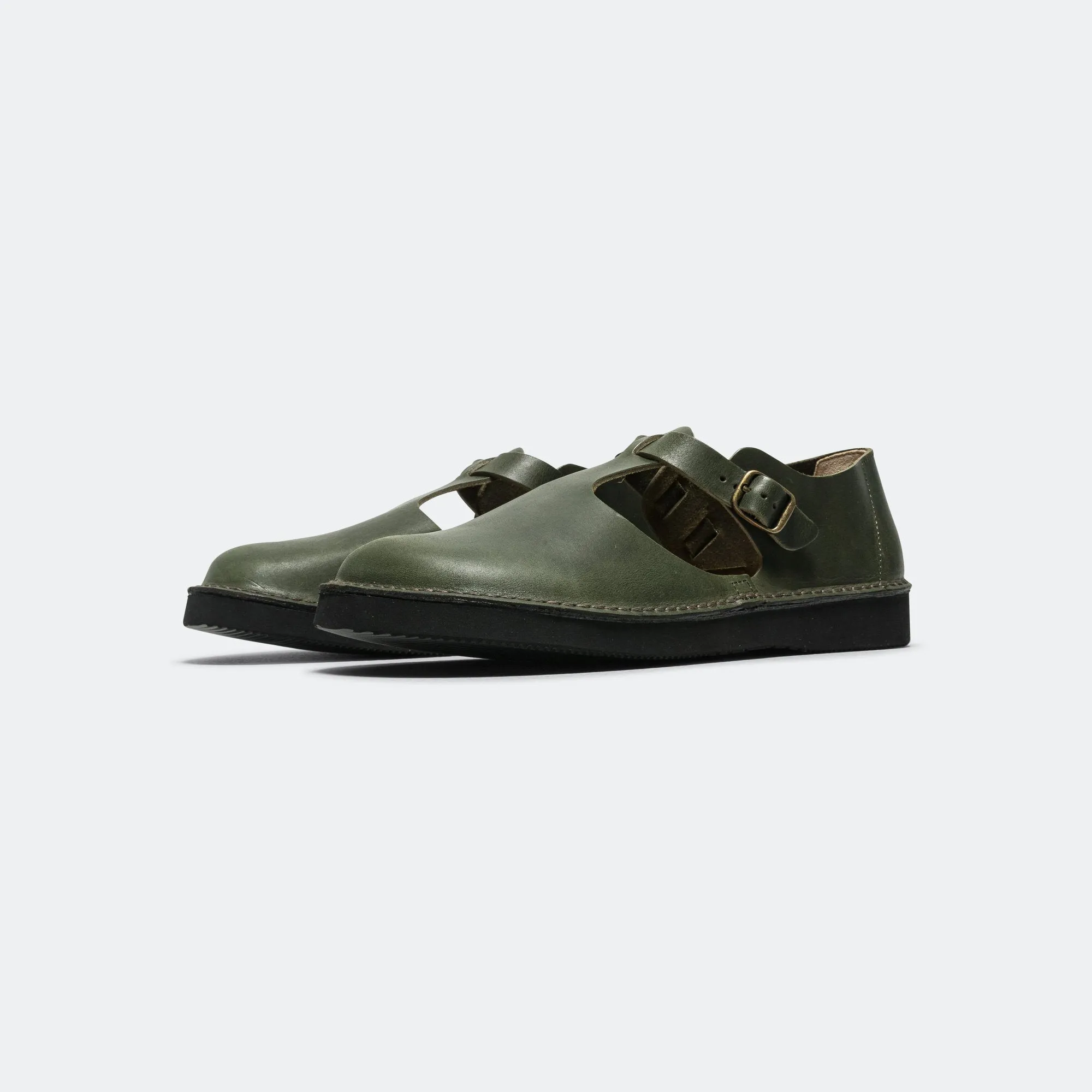 Guna Sandal - Pottery Green Trendy Vacation Sandals