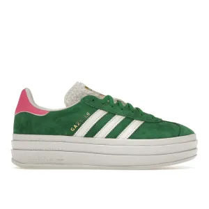 Adidas Gazelle Bold Green Lucid Pink Comfortable Fit Shoes