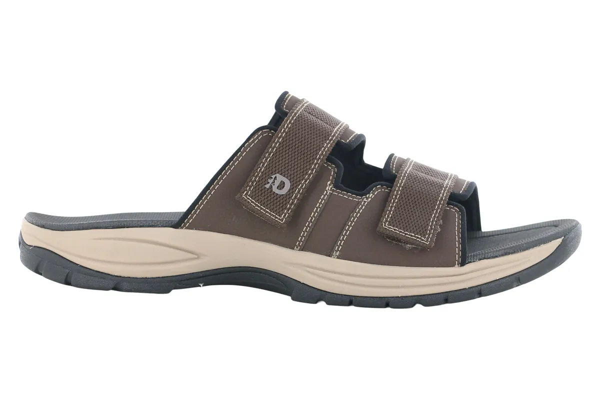 Dunham Newport Slide WF Java Fashionable Flip-flops for Travel