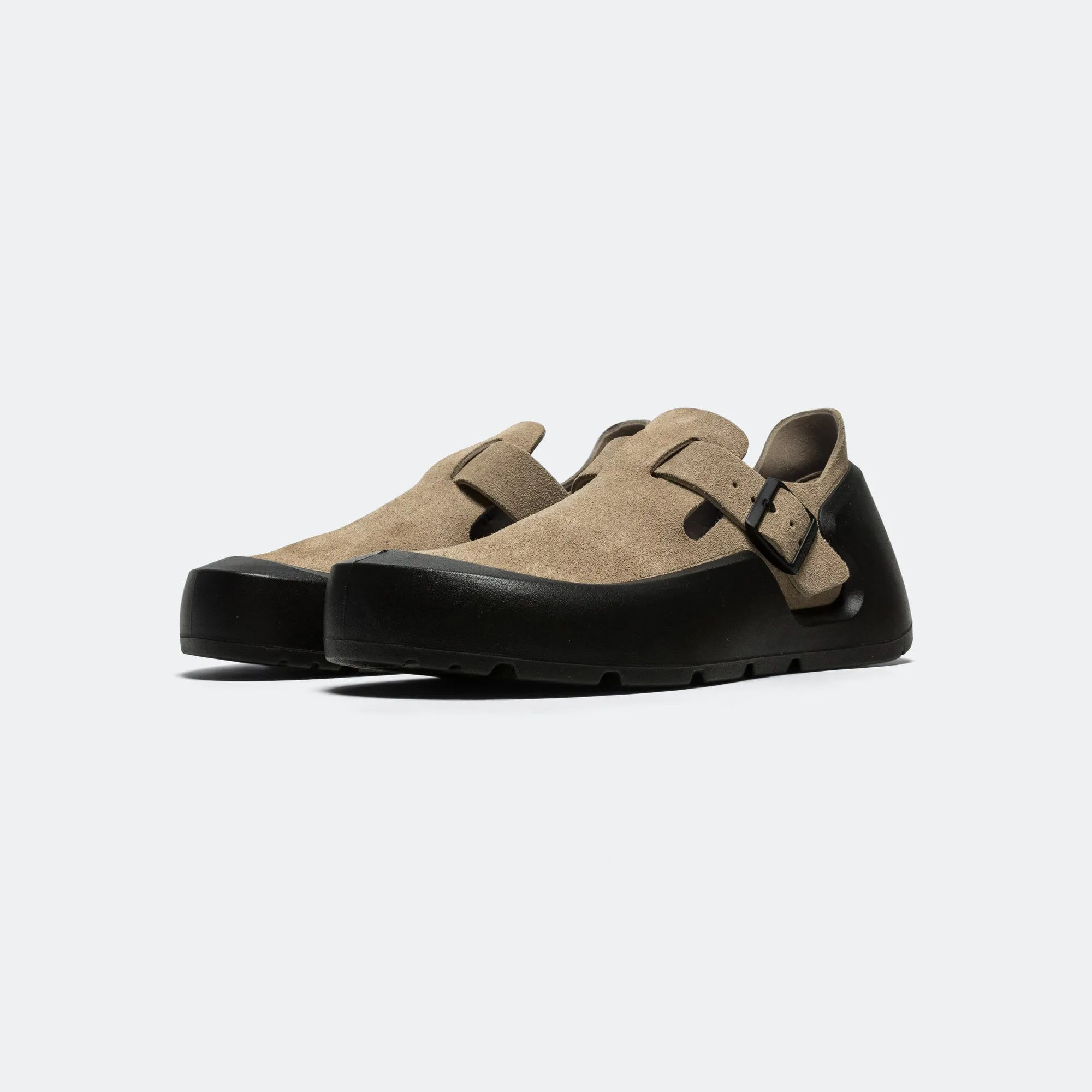 Reykjavik - Taupe Nubuck Leather platform