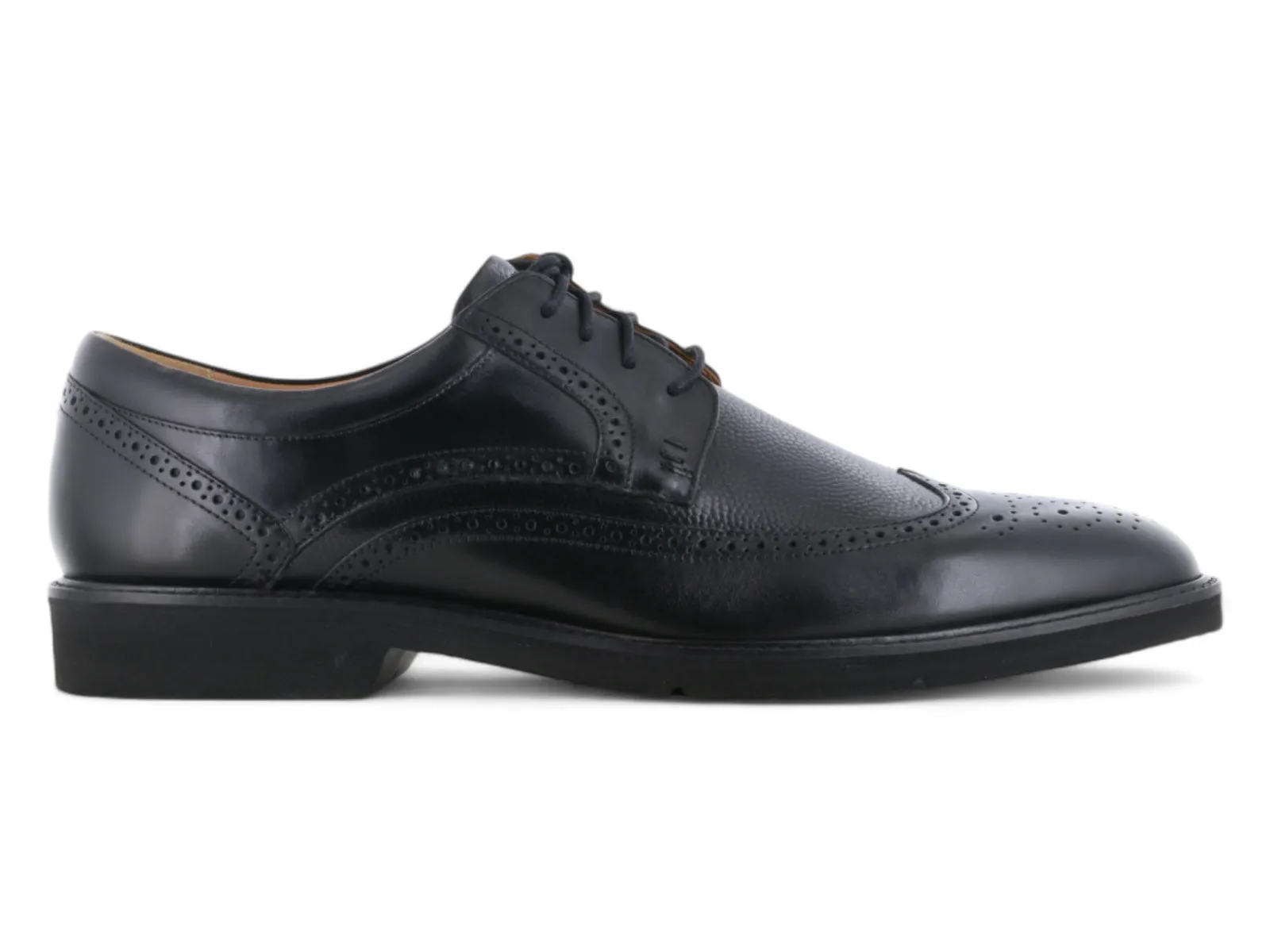 Rockport Fallo Wingtip Dress Oxford Black Heel Guard City Shade